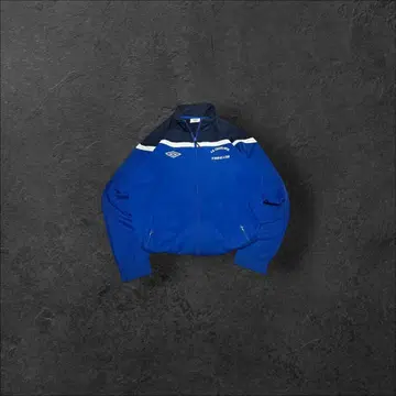00s 엄브로 나일론 자켓 XL 파랑 네이비 좋은 배색 자수 로고