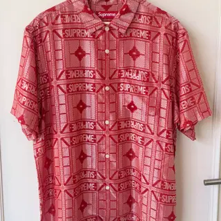 2024 Supreme Tray Jacquard S/S Shirt | 브랜드 중고거래 플랫폼