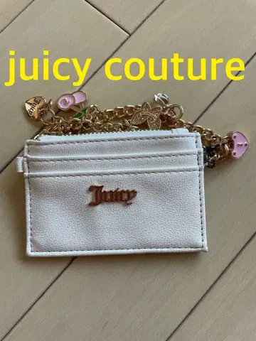 juicy couture 코인 케이스 동전 지갑 화이트