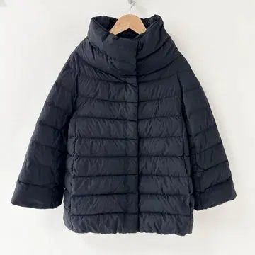 HERNO 다운 코트 다운 자켓 블랙 스탠드 카라 40