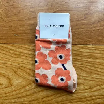 marimekko 꽃무늬 삭스 오렌지 계열