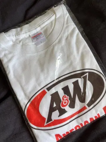 A&W 에이앤드더블유 로고T셔츠 화이트 흰색 미사용 새상품