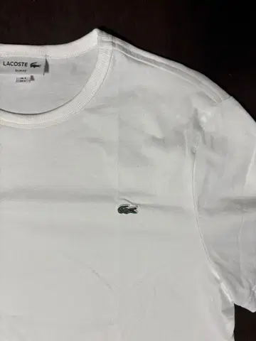 LACOSTE/라코스테/T셔츠/LL사이즈 슬림핏/화이트