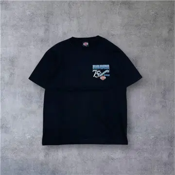 Harley-Davidson 75주년 기념 T셔츠 블랙