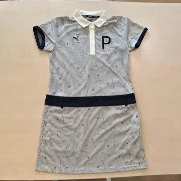 PUMA 폴로 셔츠 스타일 원피스 그레이