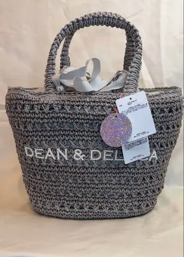 미사용! DEAN & DELUCA BEAMS 크로셰 백 S 그레이