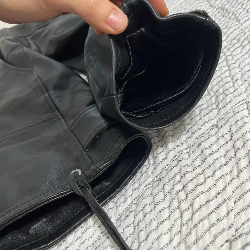 생로랑 13F/W L17 오일드레더 라이더 자켓 사진 6