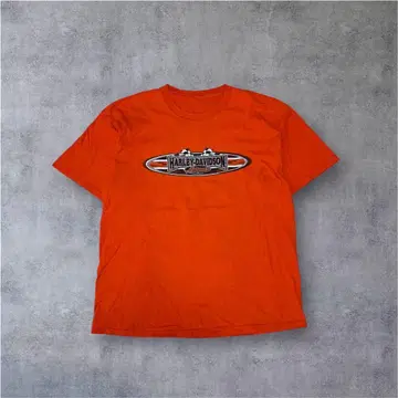 00s HARLEY-DAVIDSON 오렌지 T셔츠
