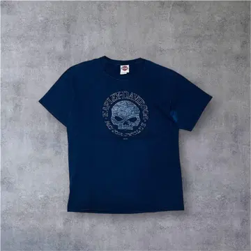 Harley-Davidson 스컬 프린트 T셔츠 L