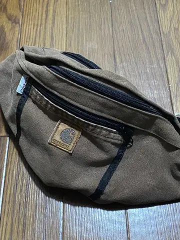 구제 의류 Carhartt 바디백 브라운 캔버스