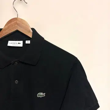 LACOSTE 라코스테 피케 셔츠 블랙 남성용 4 L1212A