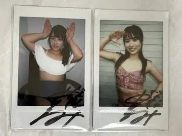 나카모리 나나미 2세트 친필 사인 폴라로이드 폴라로이드 포즈