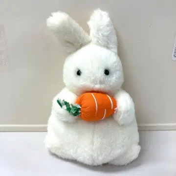 세키구치 봉제 인형 당근토끼 레트로 당근 토끼 약 16cm