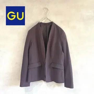 523 GU 지유 워셔블 노카라 자켓 M 졸업식 입학식