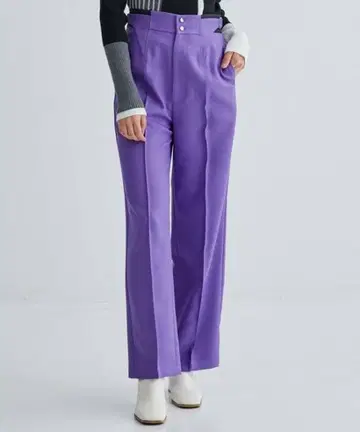 새상품급! 유나이티드 도쿄 턴 벨트 스트레이트 팬츠 여성용