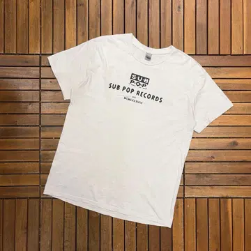 SUBPOP RECORDS 반팔 티셔츠 밴드 티 락 밴드 그런지