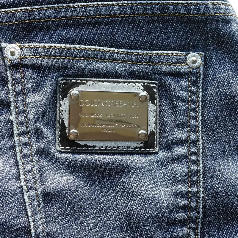돌체앤가바나 DOLCE&GABBANA 로우웨스트 스키니 청바지 팬츠 -048