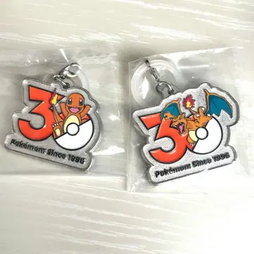 포켓몬 30주년 메탈 참 마스코트 파이리 리자몽 세트