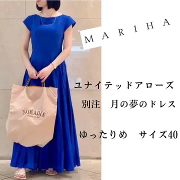 MARIHA 유나이티드 애로우즈 별주 달의 꿈 드레스 로얄 블루 40