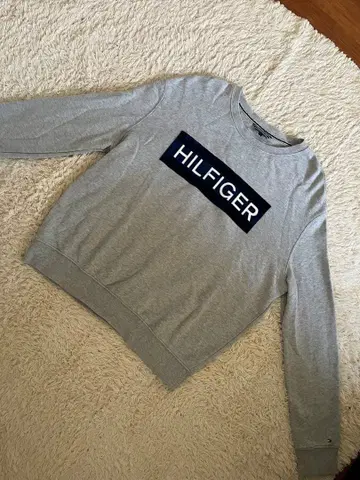 TOMMY HILFIGER 그레이 맨투맨 트레이닝복