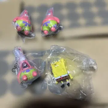스펀지밥 패트릭 키링 4개 세트