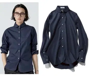 매디슨 블루 둥근 카라 첼시 셔츠 CHELSEA SHIRT 네이비