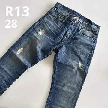 R13 데미지 데님 G바지 28 론 헤르만 RH 바지