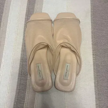 UNITED ARROWS 메쉬 뮬 샌들 베이지 38