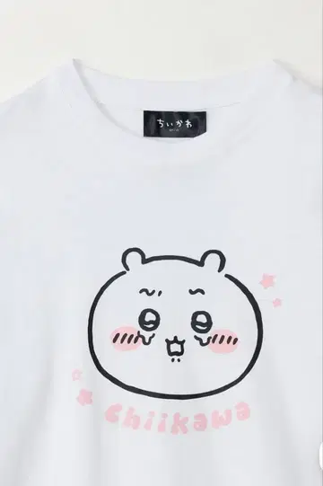 치이카와 (먼작귀) 롱 슬리브 T셔츠 화이트