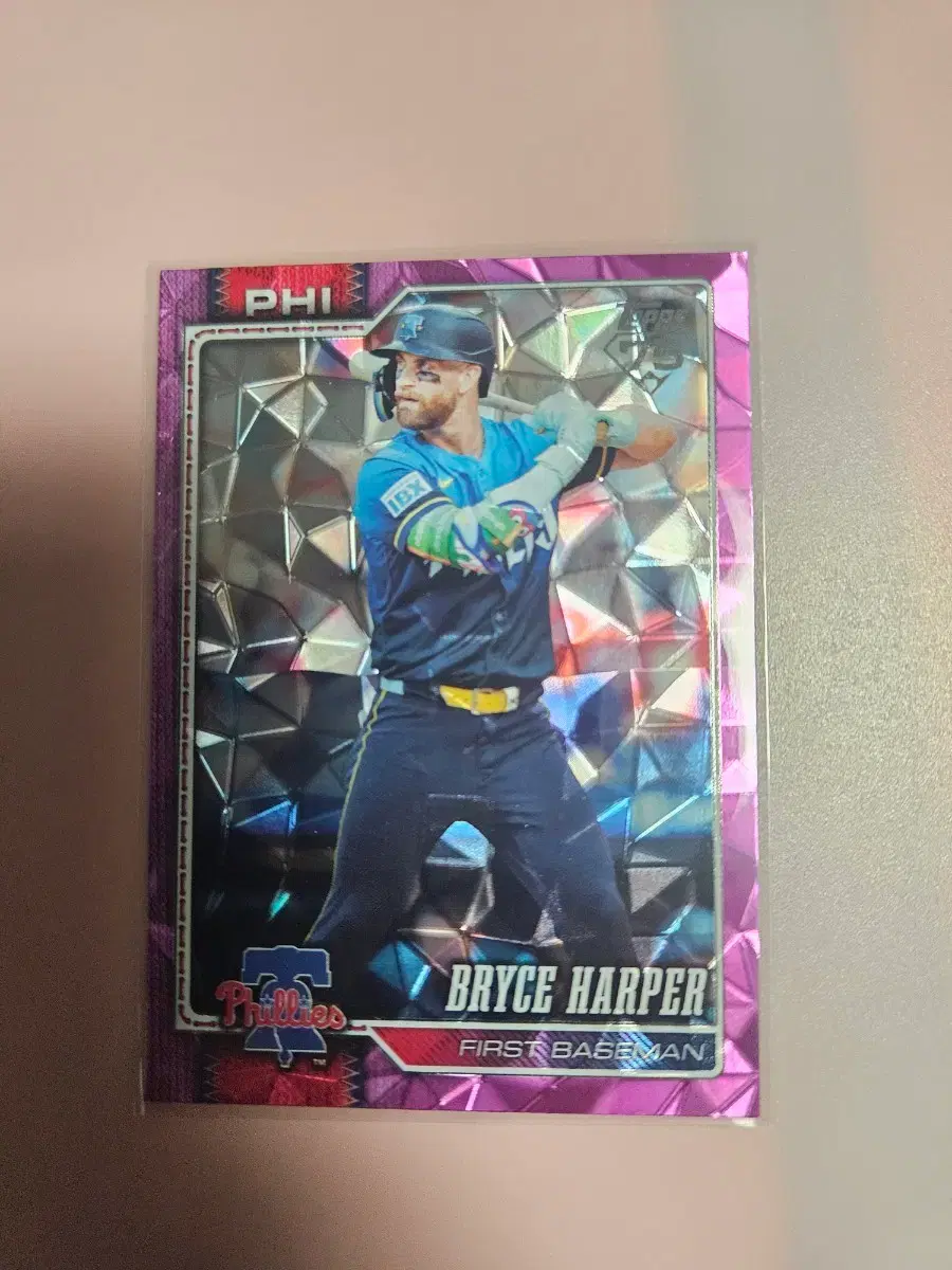 필라델피아)브라이스 하퍼 2026 Topps Pink Foil 카드
