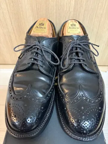 ALDEN 9751 코도반 롱 윙 블랙 7.5D 발리 라스트