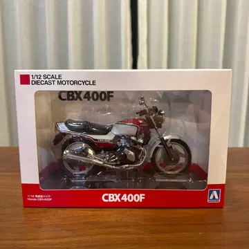 아오시마 1/12 완성품 바이크 혼다 CBX400F 몬차 레드