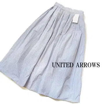 UNITED ARROWS 유나이티드 애로우즈 스트라이프 타프타 스커트