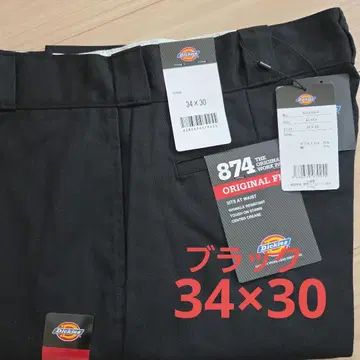 [ 미사용 새상품 ] 디키즈 874 34x30 워크 팬츠 블랙