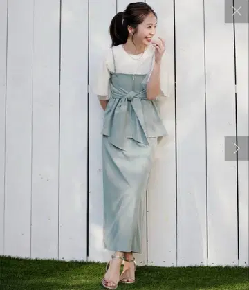 natural couture osono 2WAY 뷔스티에 부착 스커트