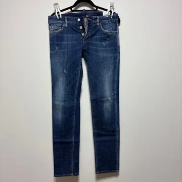 DSQUARED2 다크 블루 슬림핏 데님 44