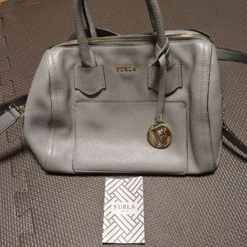 FURLA 그레이 가죽 숄더백
