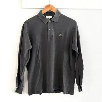 LACOSTE 그레이 롱 슬리브 피케 셔츠