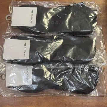 LACOSTE 블랙 스니커즈 삭스 3족 세트 새상품