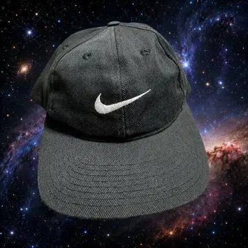 NIKE 90s 00s 야구 모자 블랙 은색 택