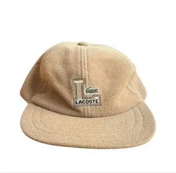 LACOSTE 플리스 베이지 캡