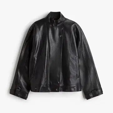 h&m 오버 사이즈 바이커 자켓