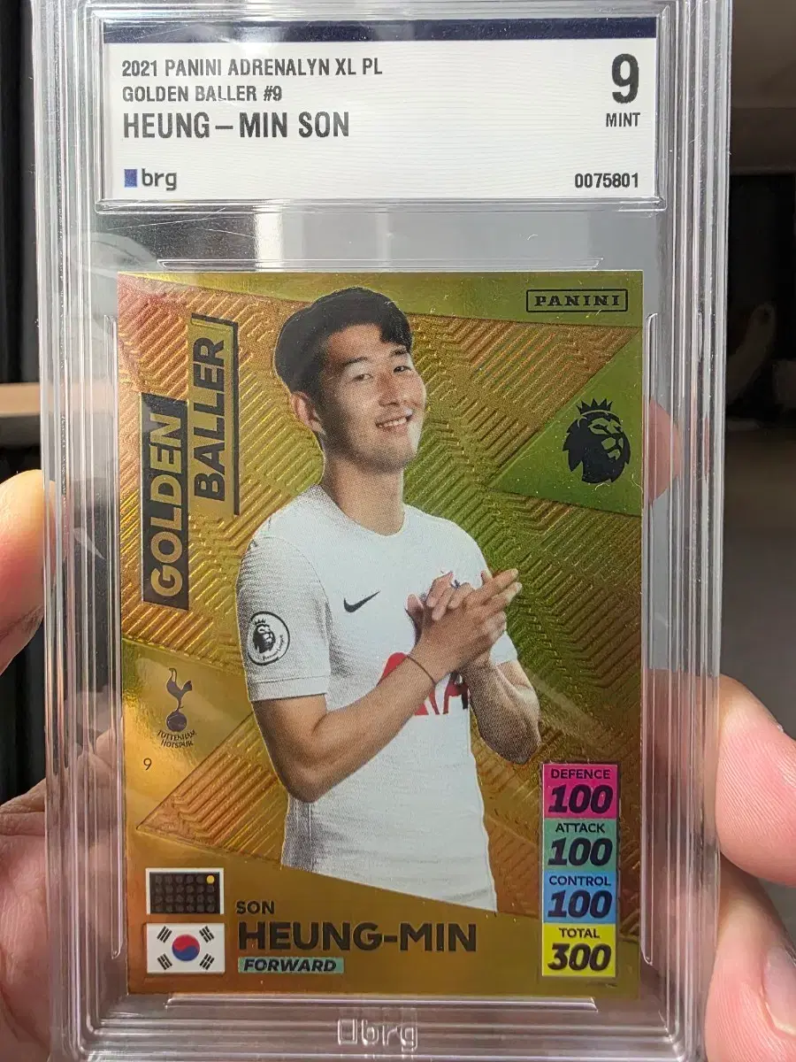 파니니 손흥민 2021 Golden Baller 축구 카드 brg9