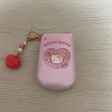 헬로키티 폴더폰 사진 홀더 헤이세이 갸루 핑크 sanrio