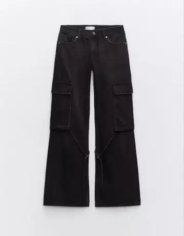 ZARA MID-RISE TRF 카고 진 38 사이즈