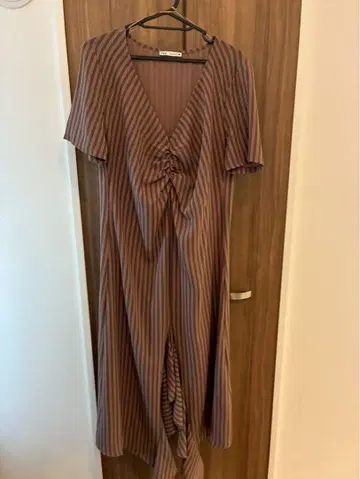 ZARA 스트라이프 반팔 원피스 L 사이즈