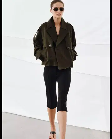 ZW COLLECTION 카프리 팬츠 블랙