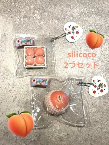 silicoco 실리코코 스퀴즈 복숭아 2개 세트