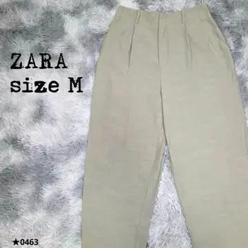 ZARA 자라 하이웨스트 스트레이트 팬츠 베이지 M 새상품급 0463