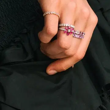 세츠코 사지테일 루비 반지